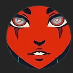 KittyMocap’s red-and-black brand logo, featuring a stylized red face illustration that serves as the signature icon of the brand.
