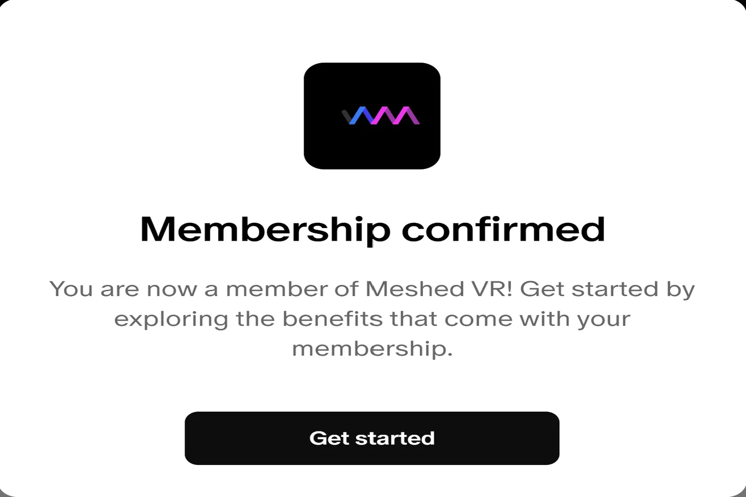 Once the subscription is completed, your VAM membership status will be verified, and the page will show that your account is ready to use.