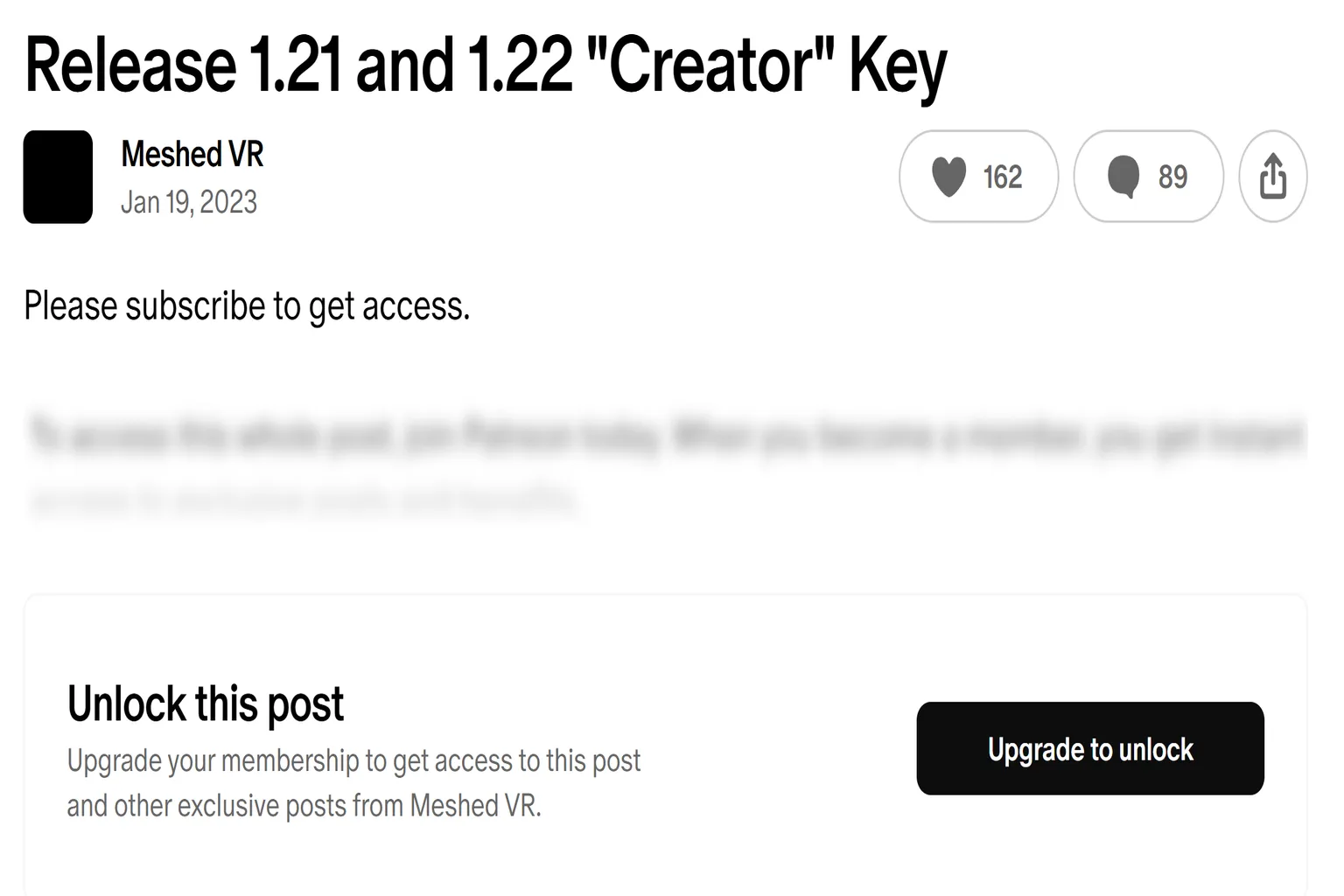 If you are not subscribed to the VAM Creator plan, you cannot obtain the activation key for the corresponding version.